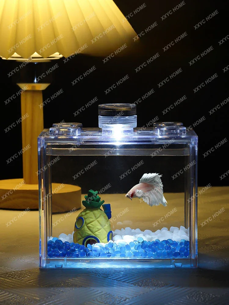 Fish Tank for Douyu Ornamental Fish Desktop Living Room Landscaping Decoration Full Set