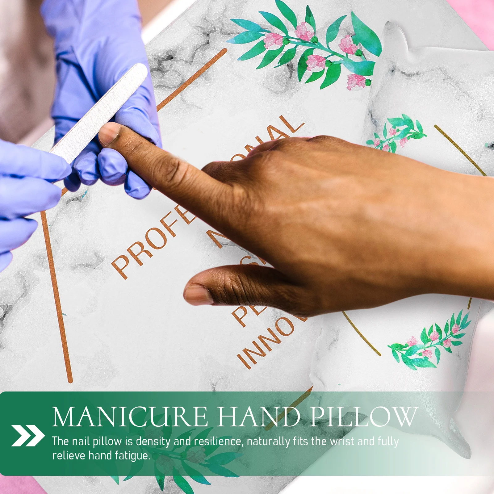 

1 Set Anti-Slip Nail Pillow Hand Rest Manicure Cushion Wrist Support Steady Hands Table Protection Salon Manicure Pad Dust Proof