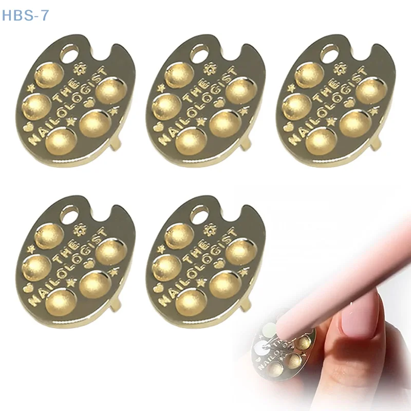 2/5 pezzi tavolozza per manicure con punta delle dita anello tavolozza per unghie con punta delle dita anello tavolozza di smalto per unghie in resina indossabile per nail art