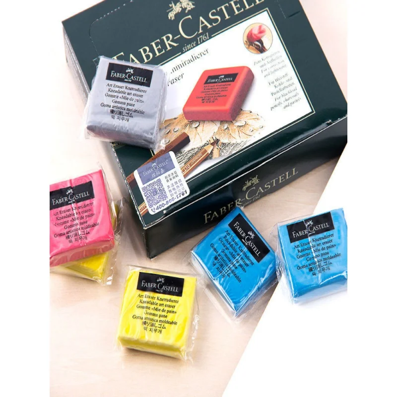 Faber-castell caoutchouc de plasticité gomme d'art douce essuyer surbrillance caoutchouc pétré pour Art Pianting conception croquis gomme papeterie