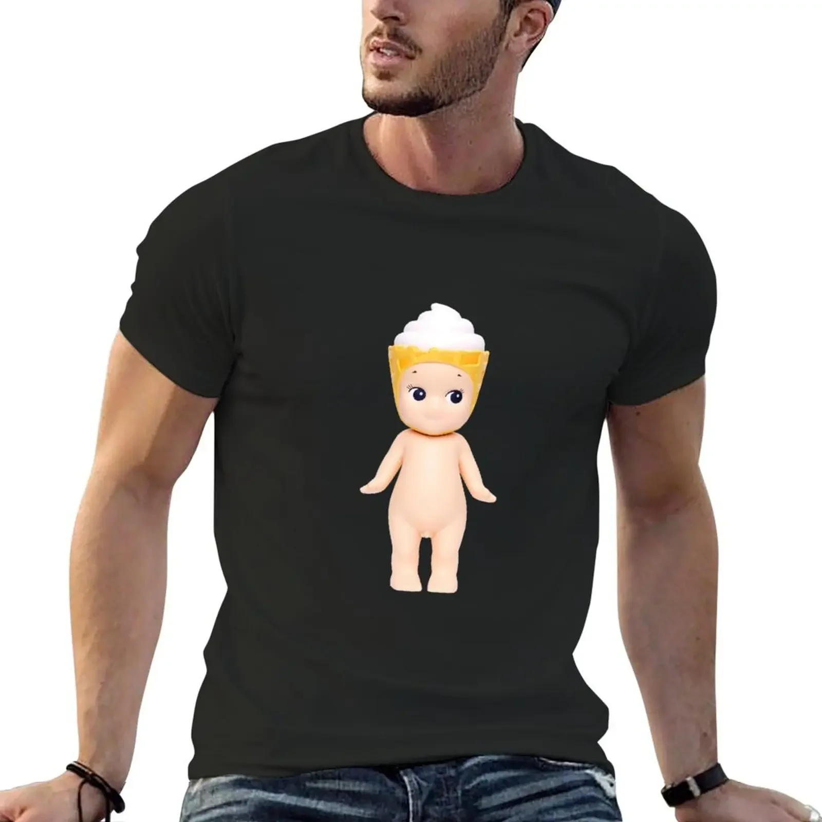 ice cream sonny angel T-Shirt quick drying cute tops rapper graphic tees Men's cotton t-shirt