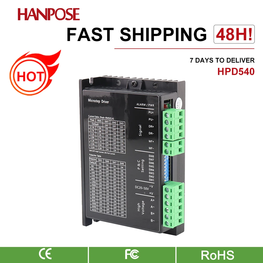 HPD540 controller driver 8-36VDC step servo driver for NEMA17 23  CNC hybrid servo motor For 3D Printer Monitor Equipment