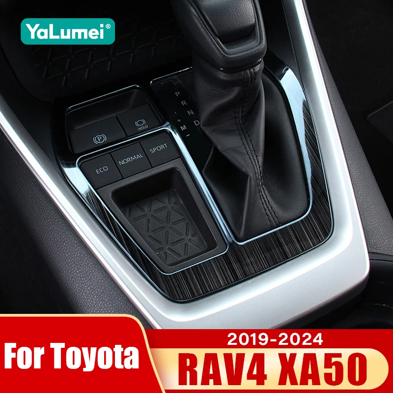 Für Toyota RAV4 XA50 2019 2020 2021 2022 2023 2024 RAV4 Hybrid Edelstahl Auto Getriebe Shift Panel Abdeckung dekoration Zubehör