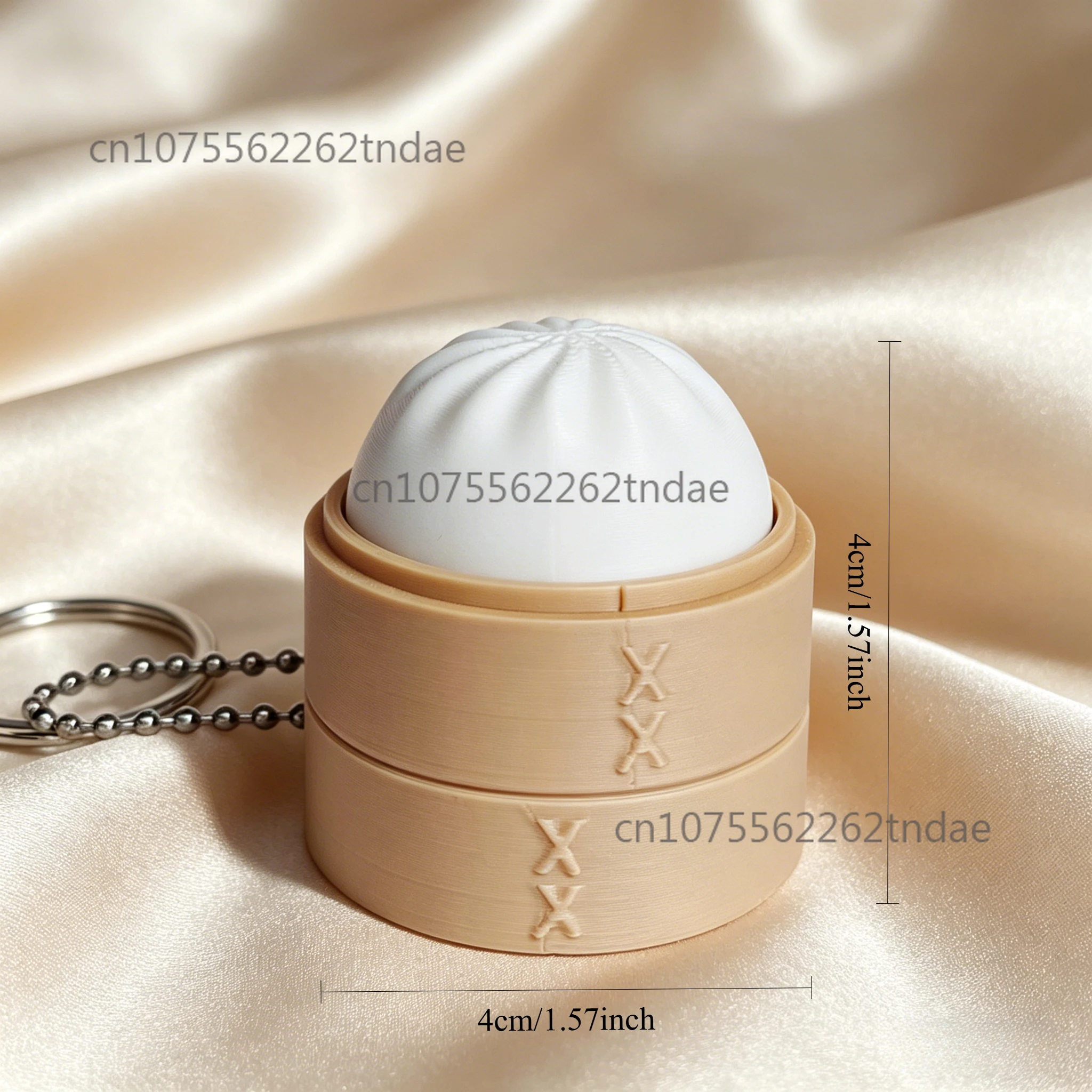 Cake Dessert Shape Keycap Clicker Keychain, 3D Printed