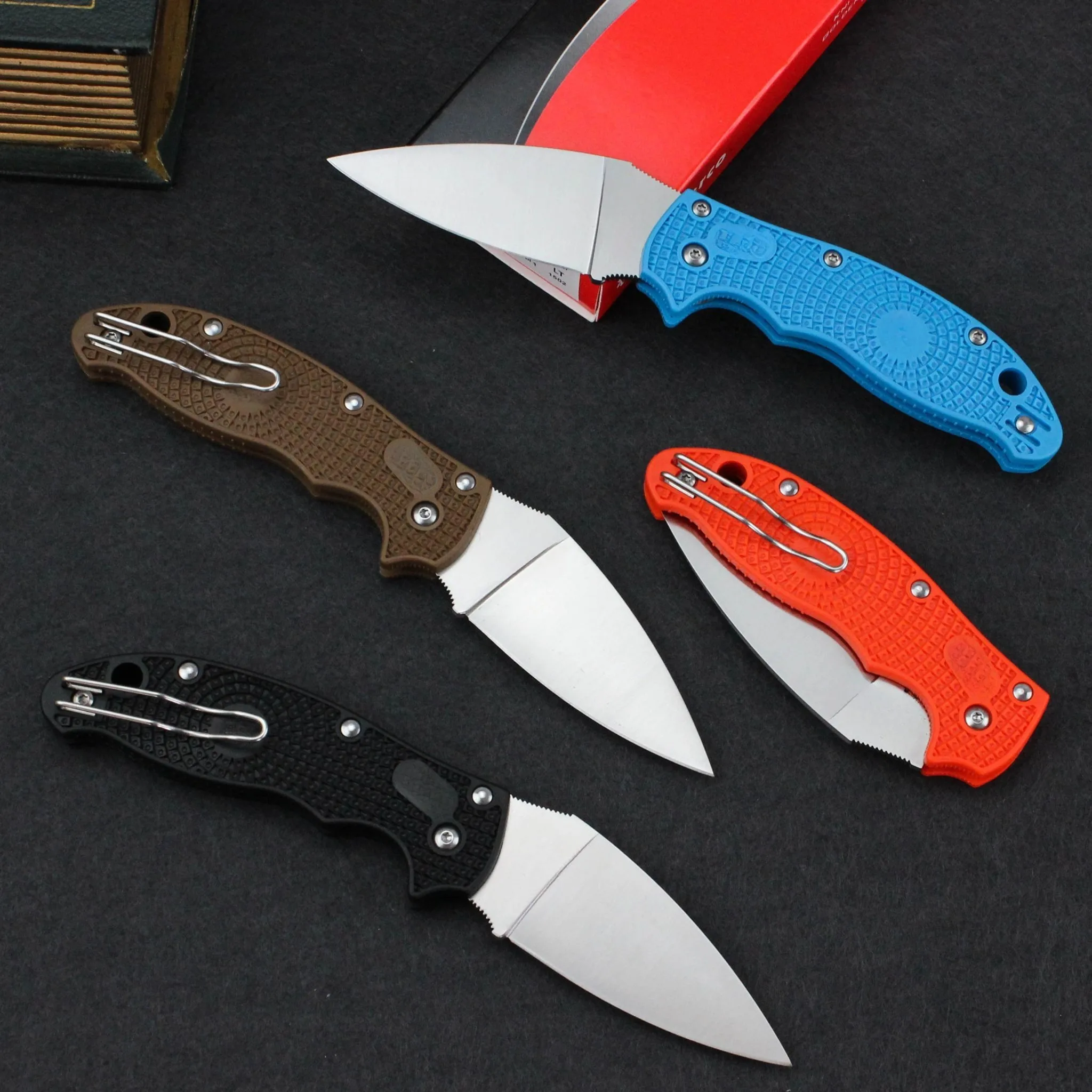 

C101 Outdoor Folding Knife D2 Steel Nylon Handle High Hardness Tactical Pocket Knives for Hunting and Wild Camping Cutting