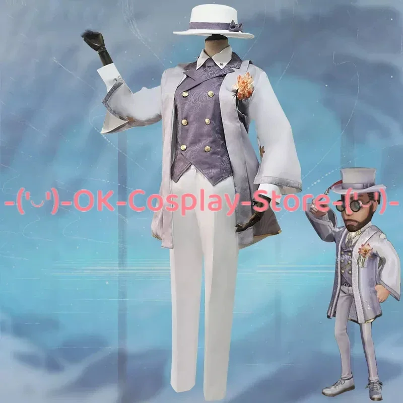 Game Identity V Professor of literature Magician Servais Le Roy Cosplay Costume Formal Suit Hallween Party Uniforms Custom Made