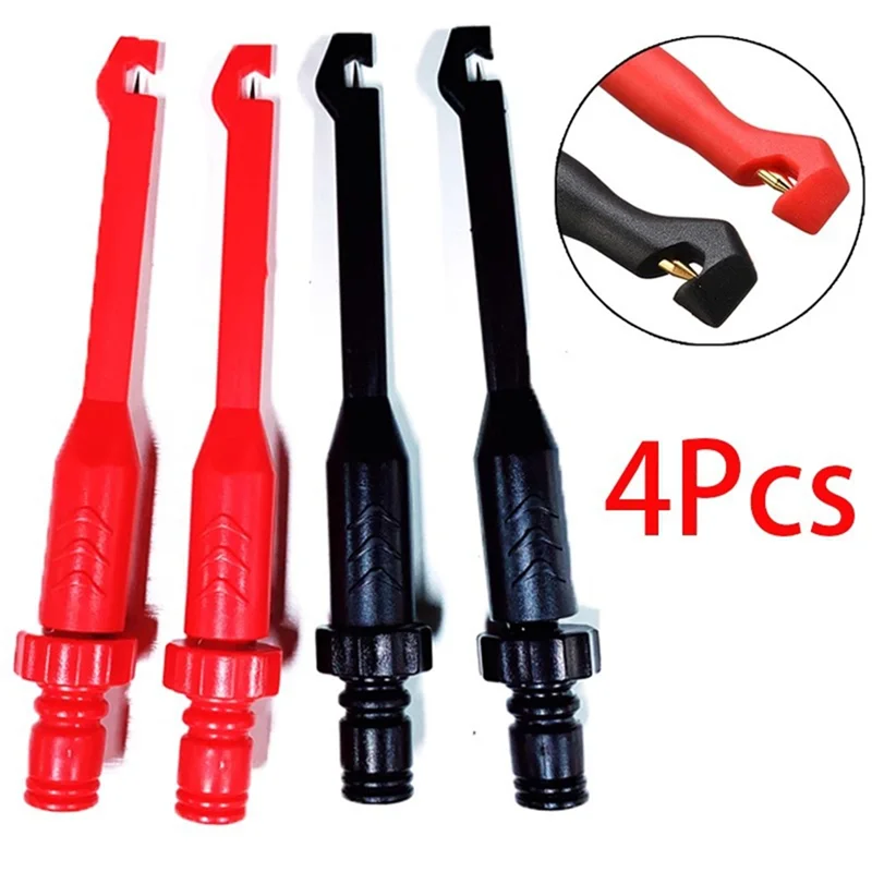 

Кабельные зажимы, тестовый зажим для пирсинга, 4 мм, сиденье типа «банан», сверхмощный щуп для прокалывания изоляции, автомобильный тестовый зажим с задним зондом