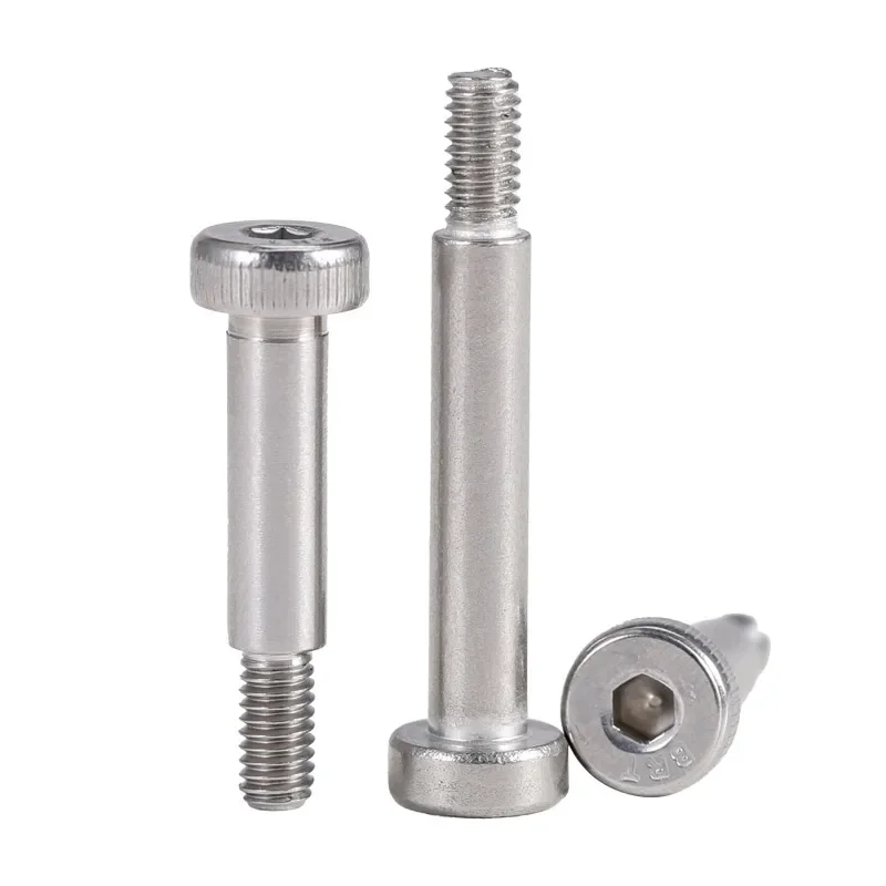 M3 M4 M5 M6 M8 M10 304 Stianless Steel Hex Hexagon Socket Cap Shoulder Roller Bearing Screw Bolt Knurled
