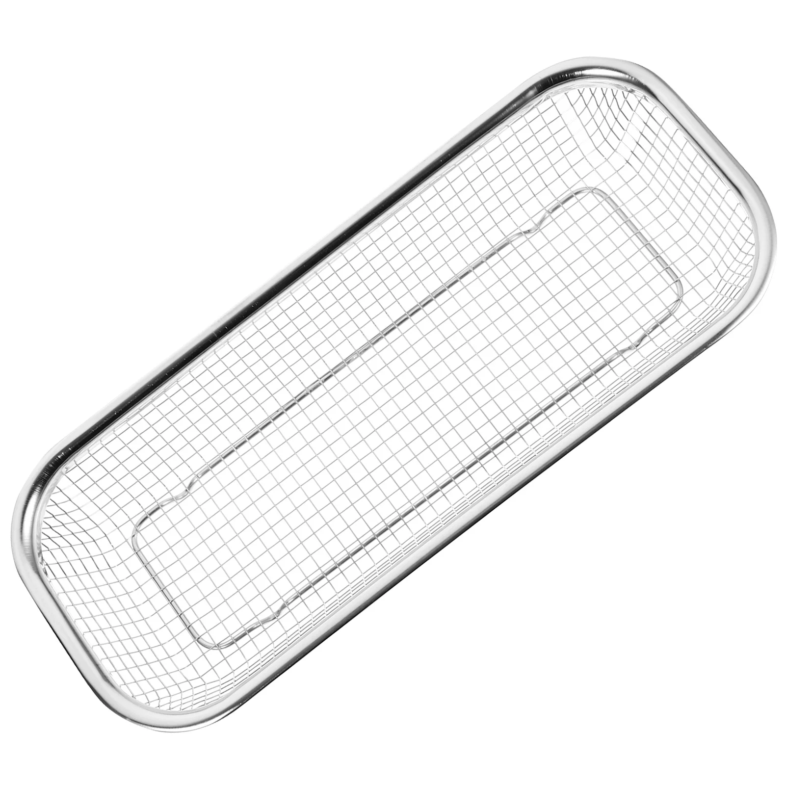 

1pc Stainless Steel Drain Basket Kitchen Sink Multi-Hole Strainer Storage Rack For Tableware Drying Filtering Washing Household