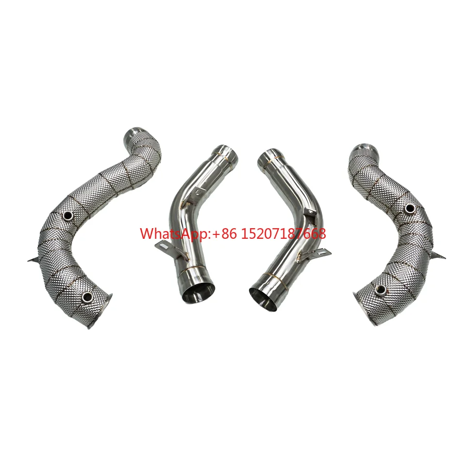 

RD Exhaust Down Pipes for M178 E63AMG W213 2016+ 4.0T SS304 Straight Pipe Heat-Shielded