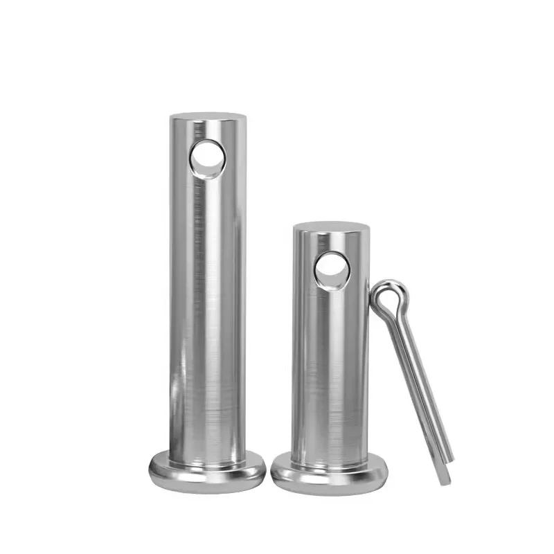 

M3 304 Stainless Steel T Shape Clevis Pin with Hole & Split Cotter Pin / Flat Head Link Hinge Pin for Construction & DIY
