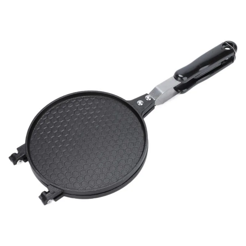 Double-Sided Nonstick Crepe Maker Pancake Pan, Aluminum Egg Roll Waffle Cone Cookware for Kitchen Stovetop Baking Dessert Snack