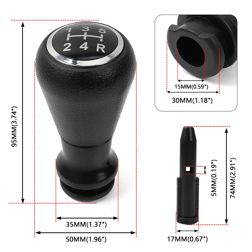 Fit For Citroen C1 C3 C4 Peugeot 106 107 205 206 207 306 307 308 309 405 406 407 508 605 607 806 Gear Shift Knob