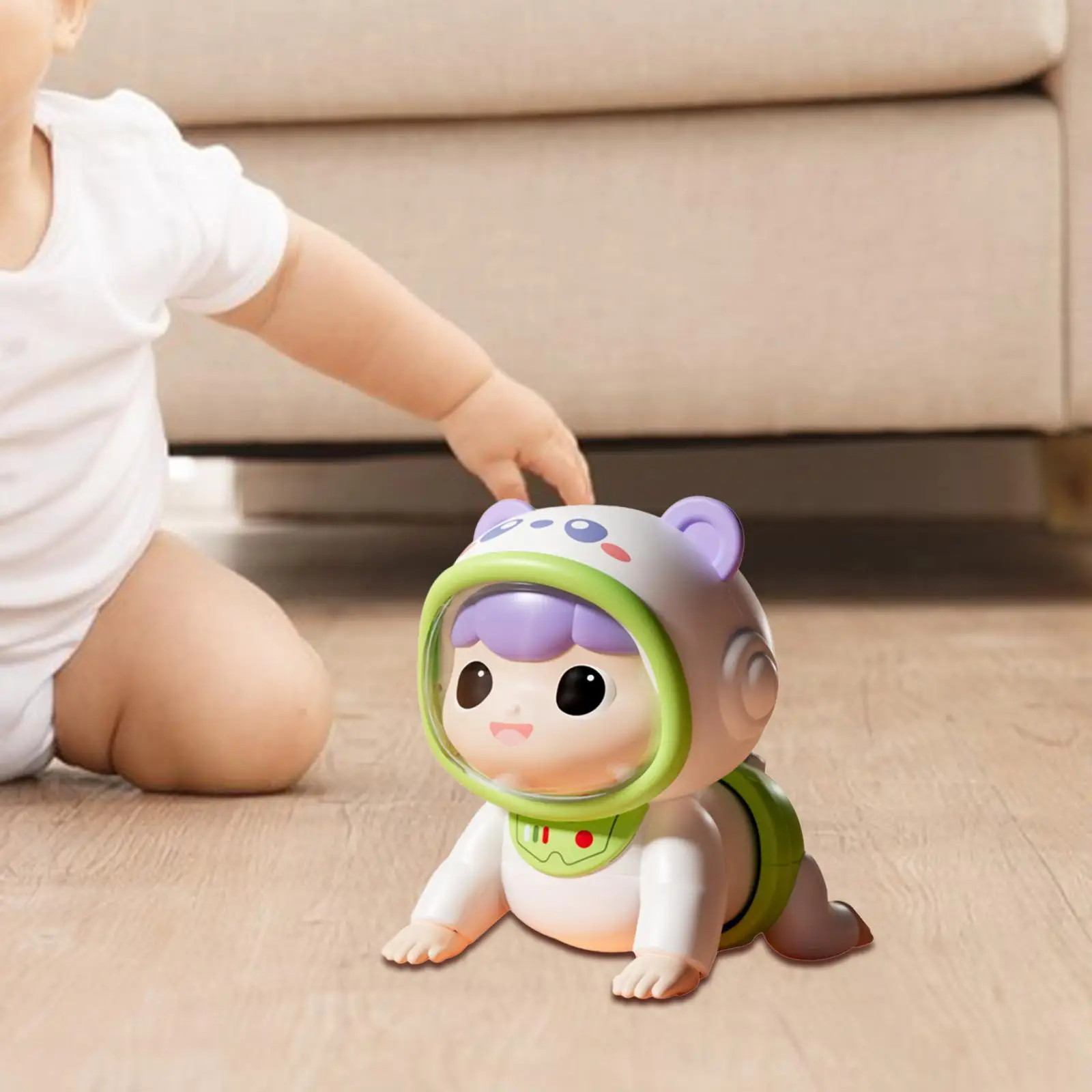 Crawling Baby Doll Early Education Development Learn Climbing Toy Electric Infants Doll for Boy Infants Children 6 to 12 Months