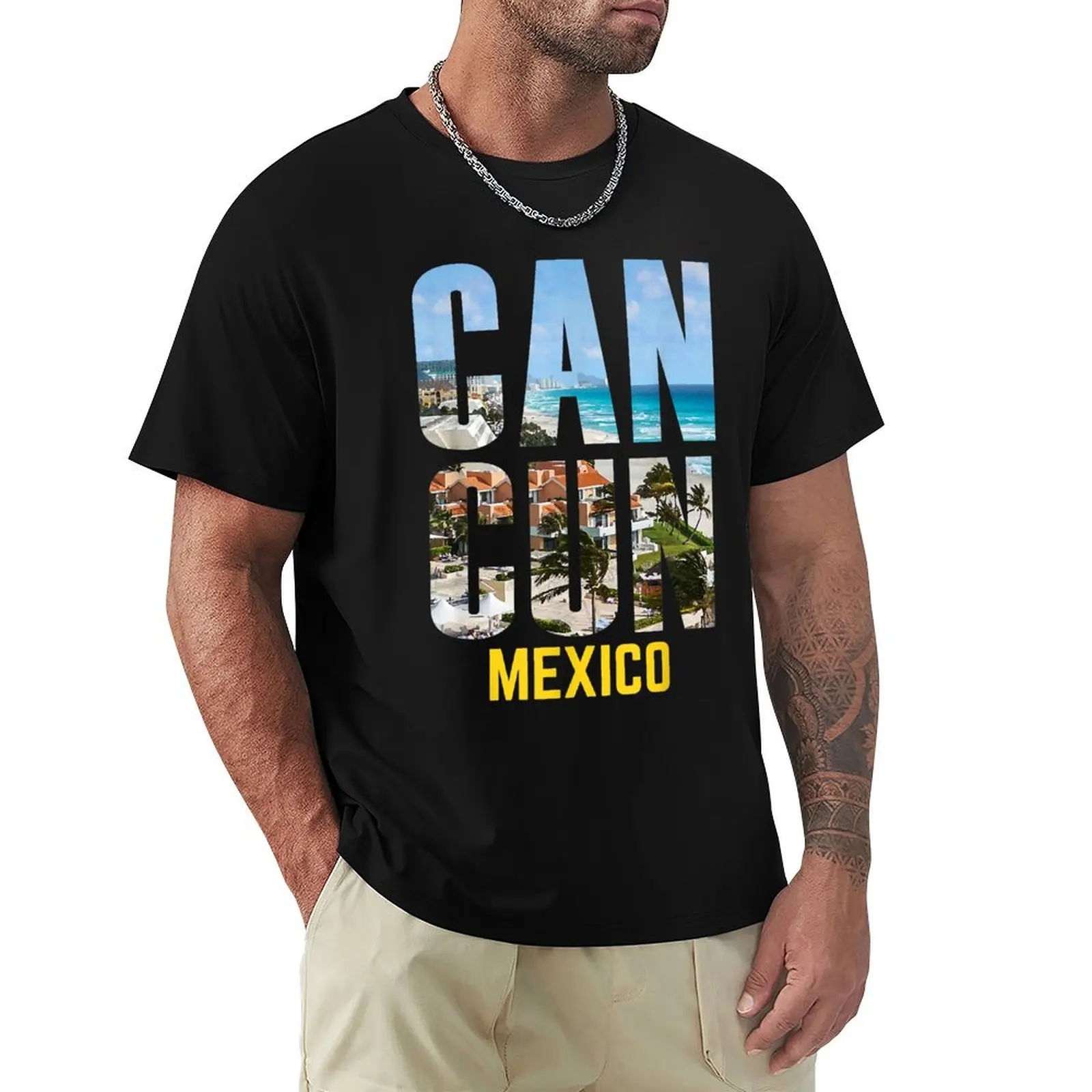 

Cancun Mexico Souvenir Gift Spring Summer Vacation Break T-shirt sports fans tees korean fashion Aesthetic clothing t shirt men