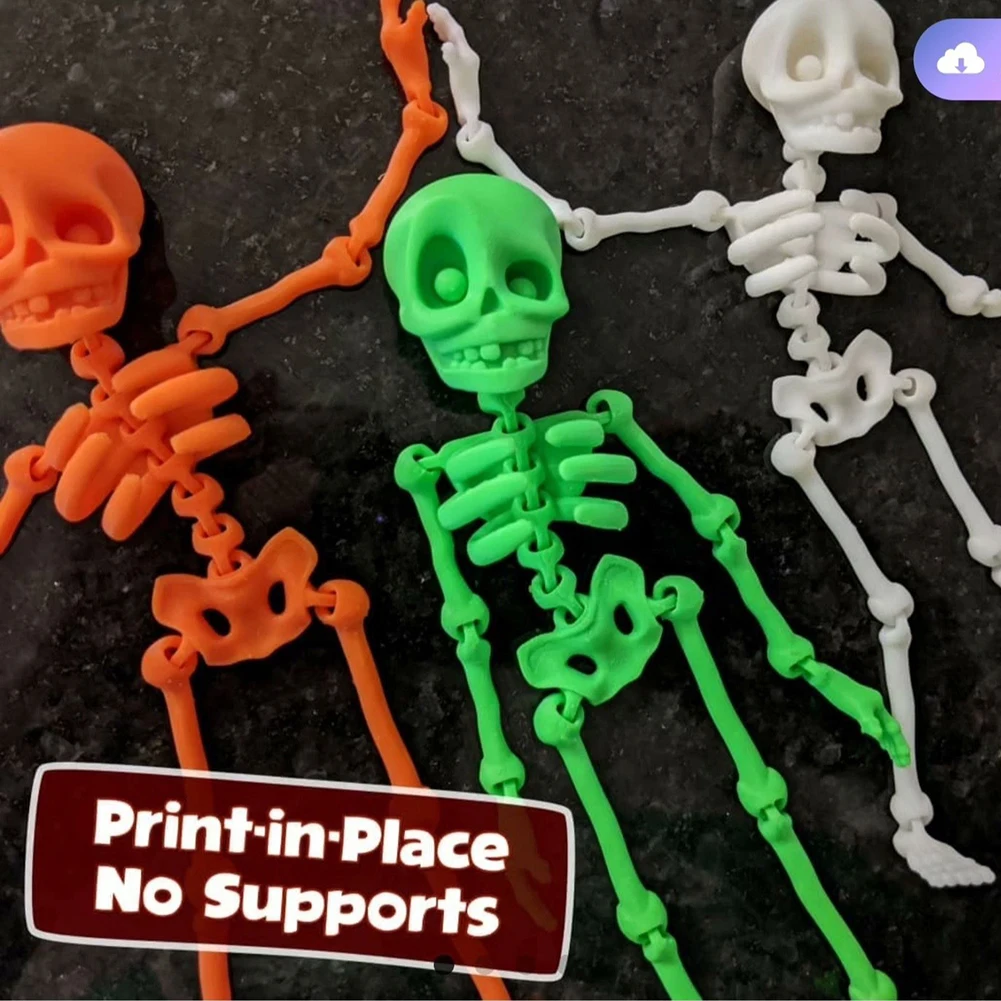 مغناطيس الثلاجة ذات الهيكل العظمي لكامل الجسم مع مفاصل متحركة، مغناطيس الثلاجة على شكل جمجمة لمكتب المطبخ وخزانة ديكور الهالوين #6