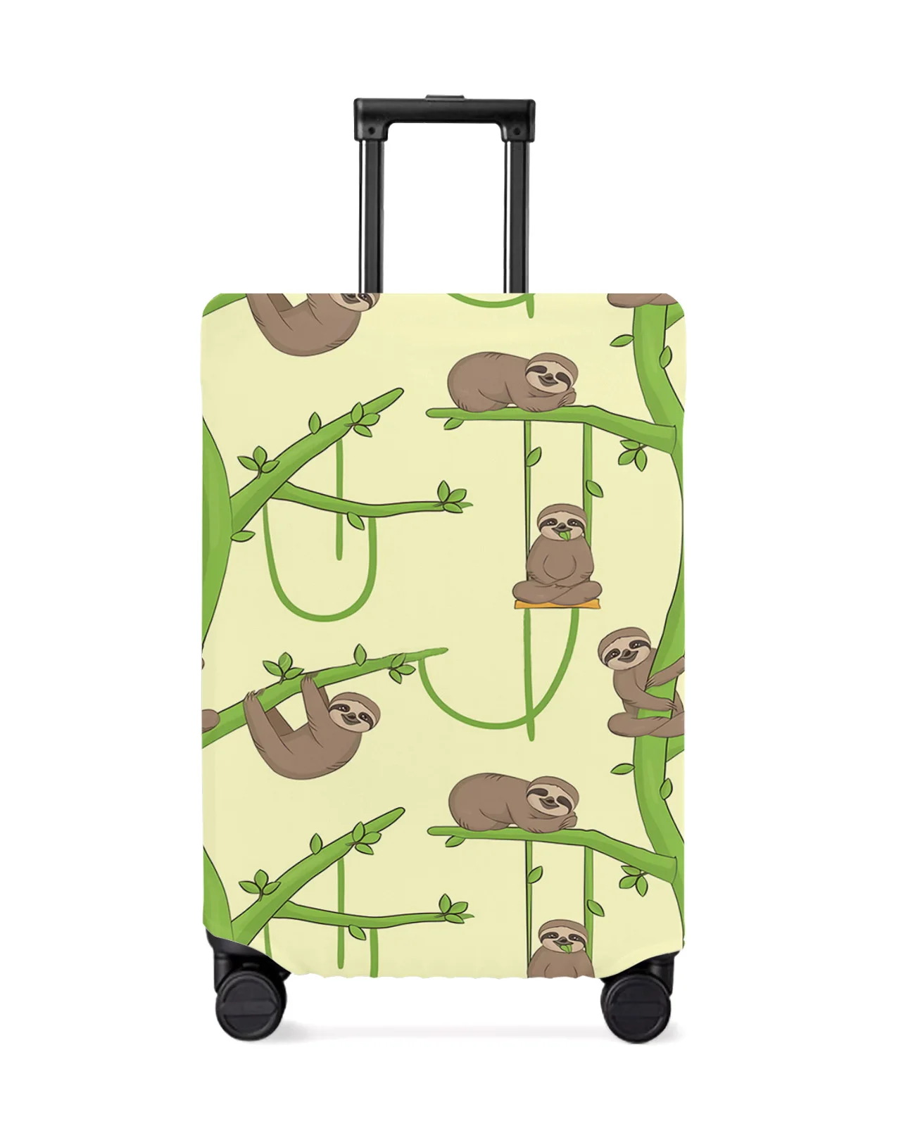 

Cartoon Animal Sloth Green Branch Travel Luggage Cover Elastic Baggage Cover Suitcase Case Dust Cover Travel Accessories