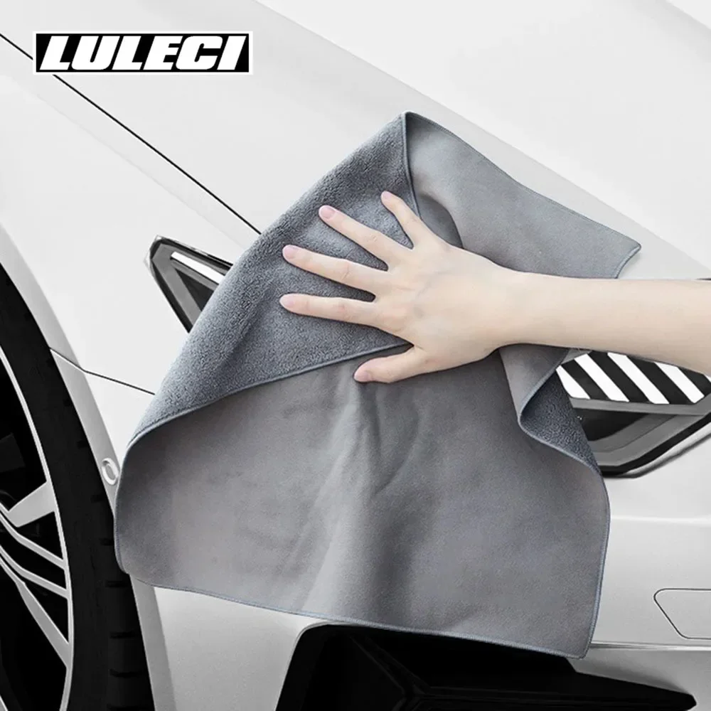 

Suede Car Wash Towel Thickened Car Wipe for Cars Absorb Water Without Leaving Watermarks Interior Rag Large Does Not Shed Hair