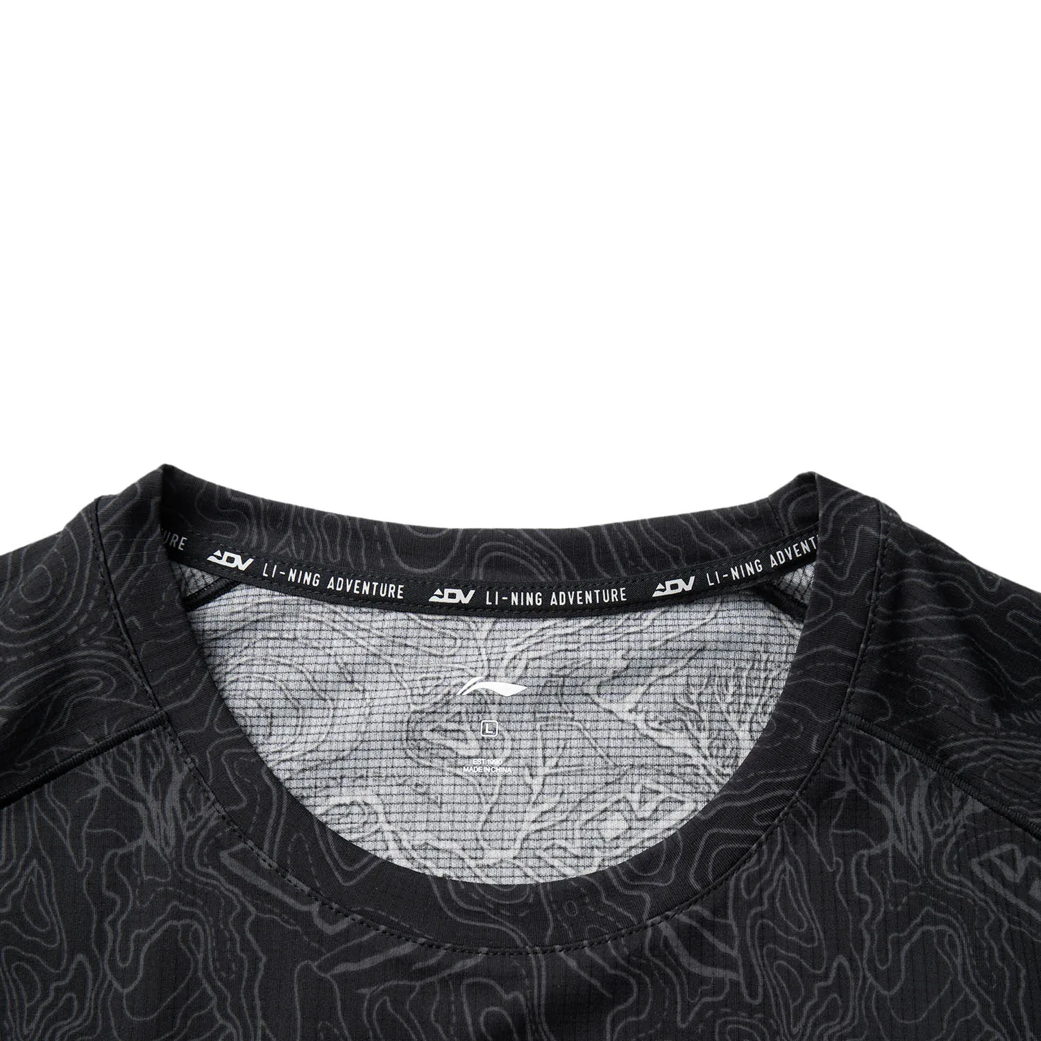 تي شيرت للجري للرجال من Li-Ning LN DRY LN BACTERIA PROOF بوليستر عاكس للضوء وبطانة للجري وأكمام قصيرة ATSV373 #6