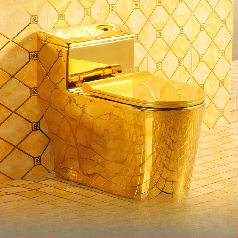 

Новое золотое сиденье для унитаза большого диаметра, унитаз Dujin, местный тиран, золотой унитаз в европейском стиле