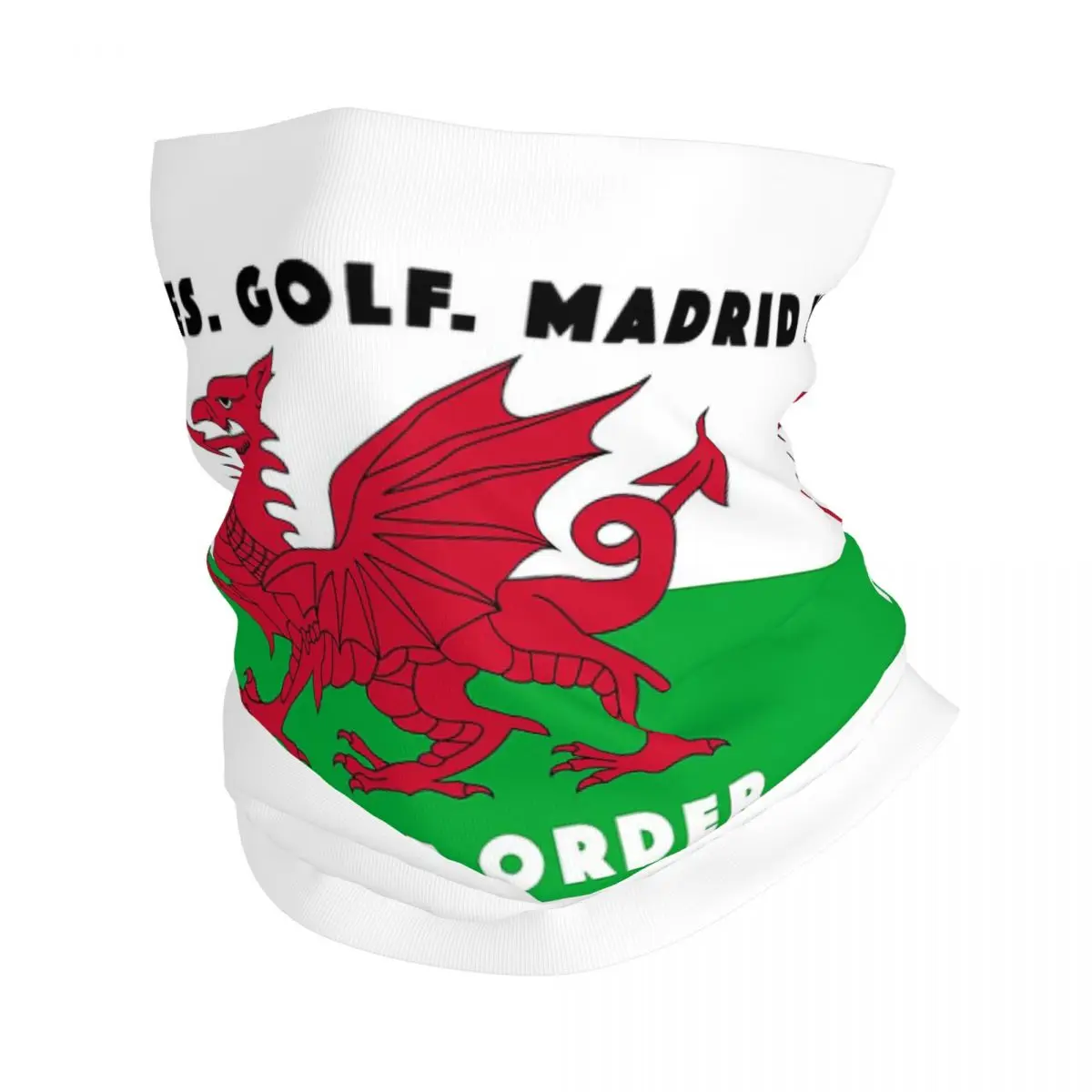 WALES GOLF MADRID Bandana Neck Cover Printed Mask Scarf Multi-use Cycling Scarf Running Unisex Adult Breathable