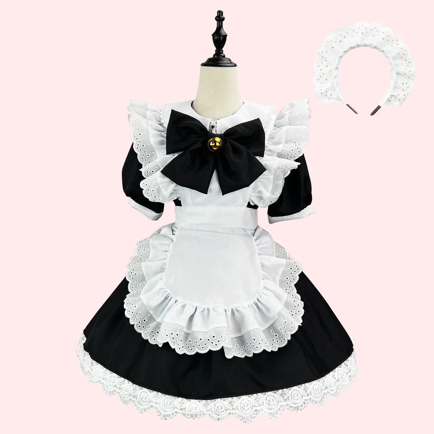 Classique Bla blanc femme de chambre orm Cosplay grande taille Lolita doux fille Dr Anime ow loween Cosplay vêtements pour femmes