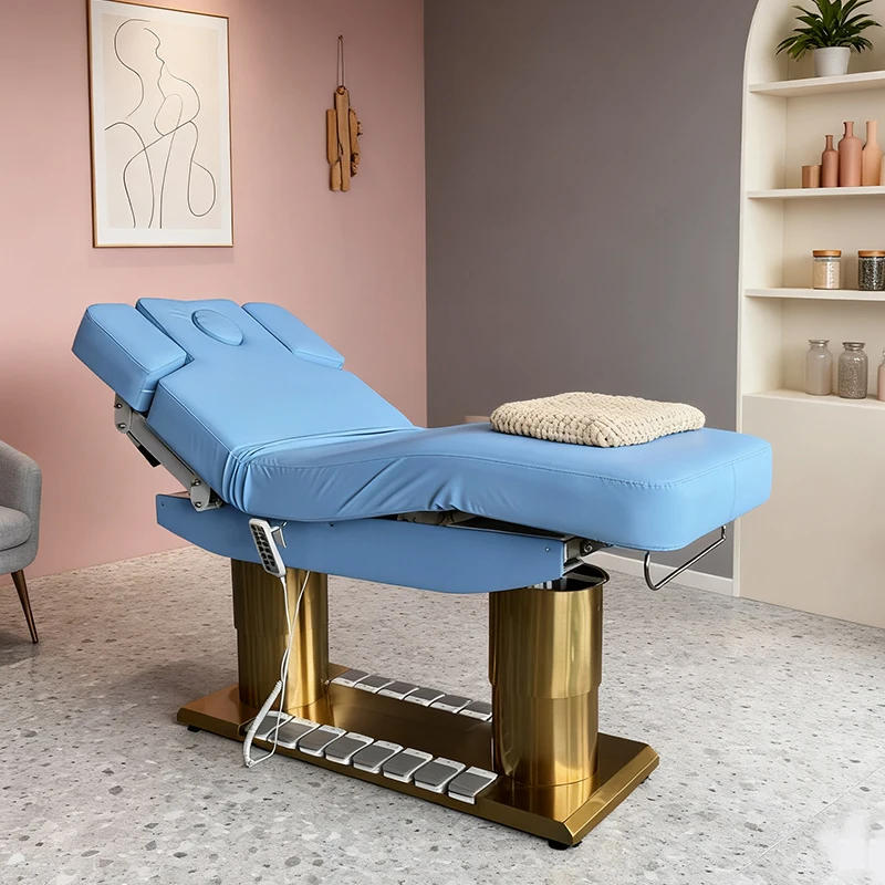 2025 Machine Modern Design Comfortable Facial Bed Salon Treatments Pedicure Manicure Care Electric Stainless