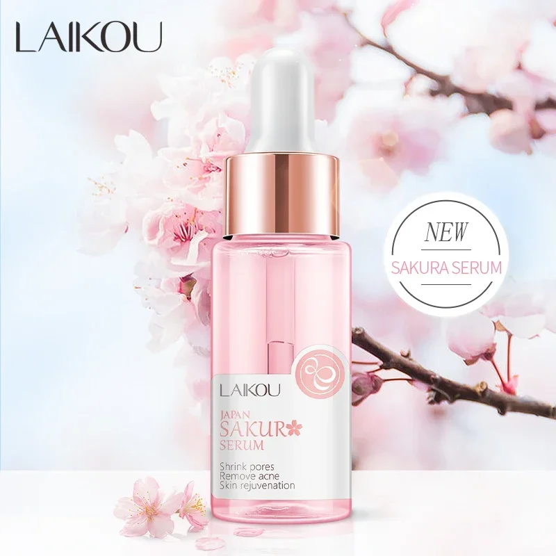 LAIKOU Japan Sakura Serum Remove Wrinkles Spots Rejuvenation Facial Essence17ml