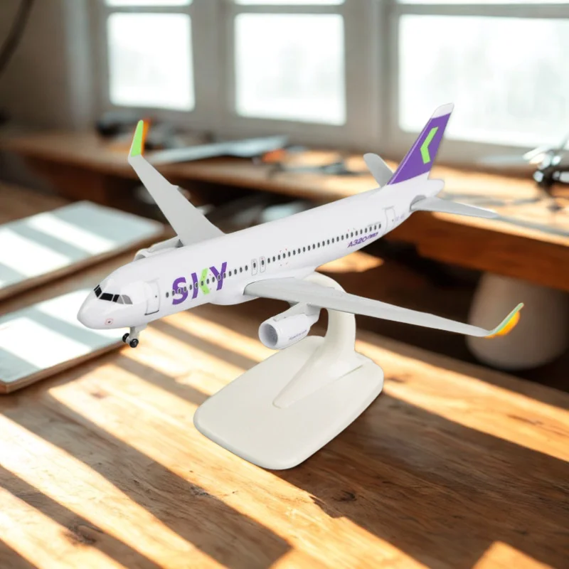 

Plane Miniature 20cm Sky Airlines Airplane Model Metal Replica Alloy Material Aviation Simulation Airplanes For Furnishings