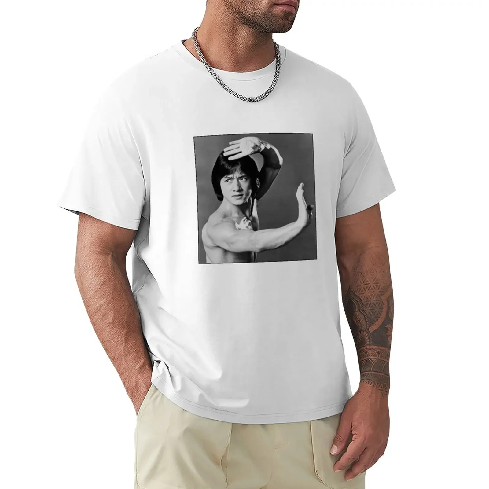 

Jackie Chan T-Shirt tops plus sizes plain white t shirts men