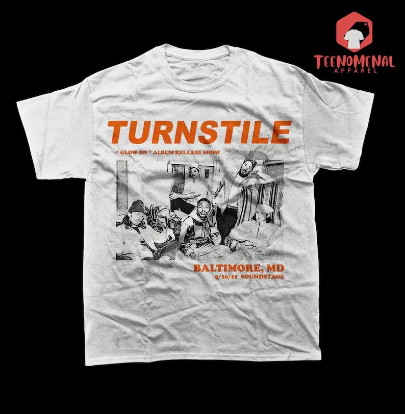 Turnstile Unisex T-Shirt - Glow On Album Show Tee - Music Band Merch - Graphic Shirt for Gift
