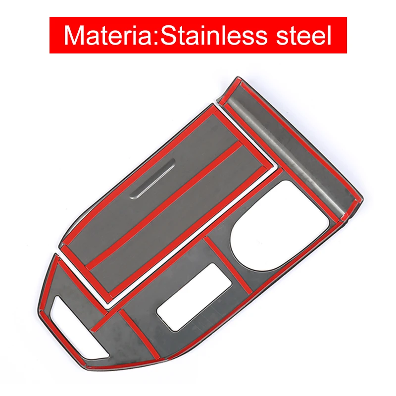 For Haval H6 3rd Gen GT 2021 2022 2023 2024 HEV PHEV Stainless Steel Car Gear Shift Panel Frame Cover Trim Accessories