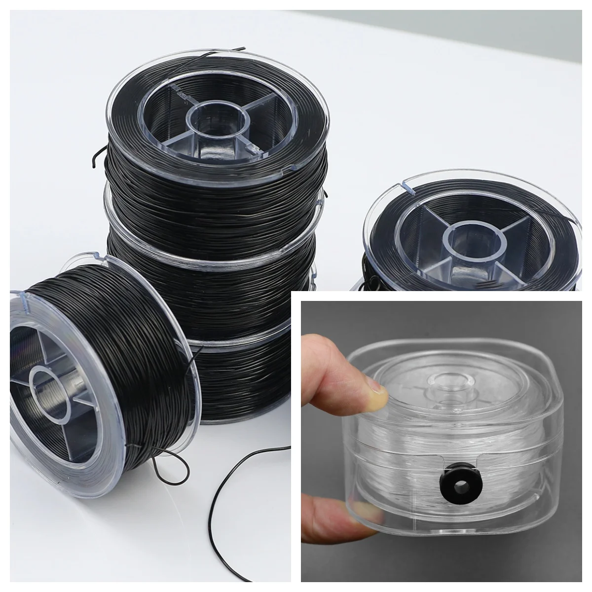 

0.5-1mm Black Boxed Flat Wire Flat Wire Playing Beading Wire For Jewelry Making Materials DIY Bracelet Necklace Accessories