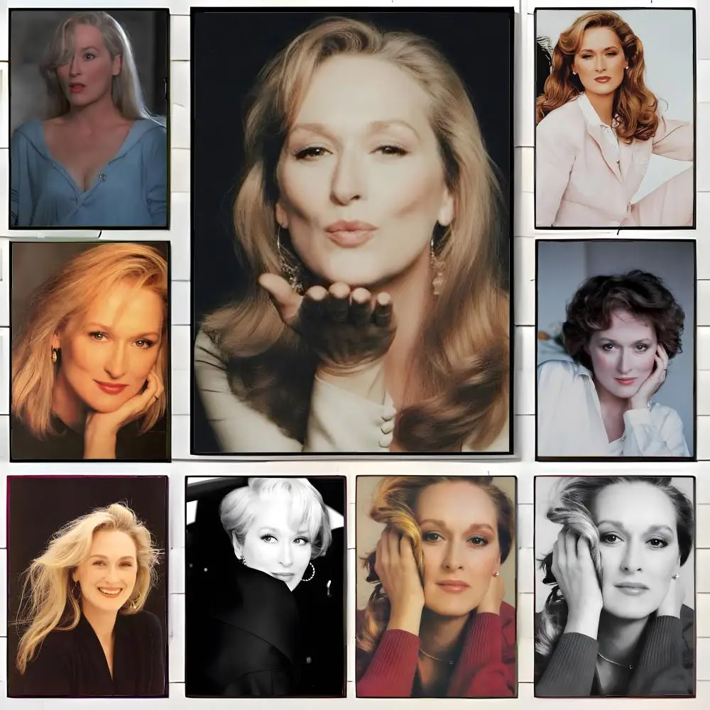 m-Meryl s-Streep Prestigious_Talent Poster Wall Art Print Poster Decorative Mural Home Decor Gift Unframed