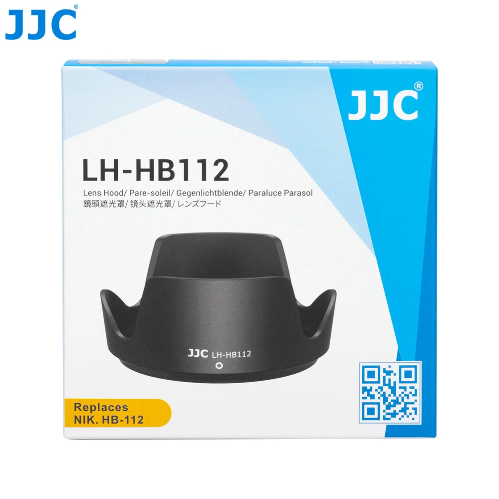 JJC Reversible Camera Lens Hood Use With Nikon Nikkor Z DX 12-28mm F3.5-5.6 PZ VR Lens for Nikon Z8 Z9 Z30 Zfc Z6 Z6II Z7 HB-112