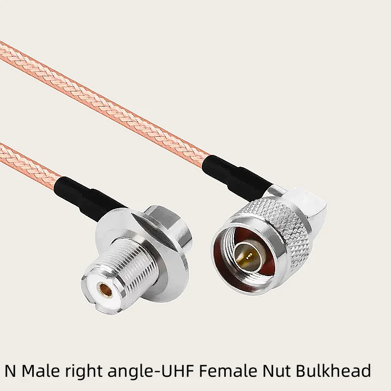 RG142 Cable SO230 PL259 UHF Male Female to N Male right angle Connector 50ohm RF Coaxial Pigtail Jumper Cables