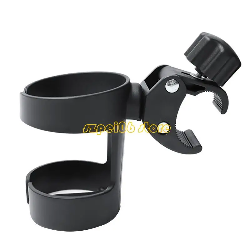 

45BF 360 Degrees Rotation Drink Holder for Bike Pushchair Wheelchair Walker Fits Most Cups Gifts for Relatives