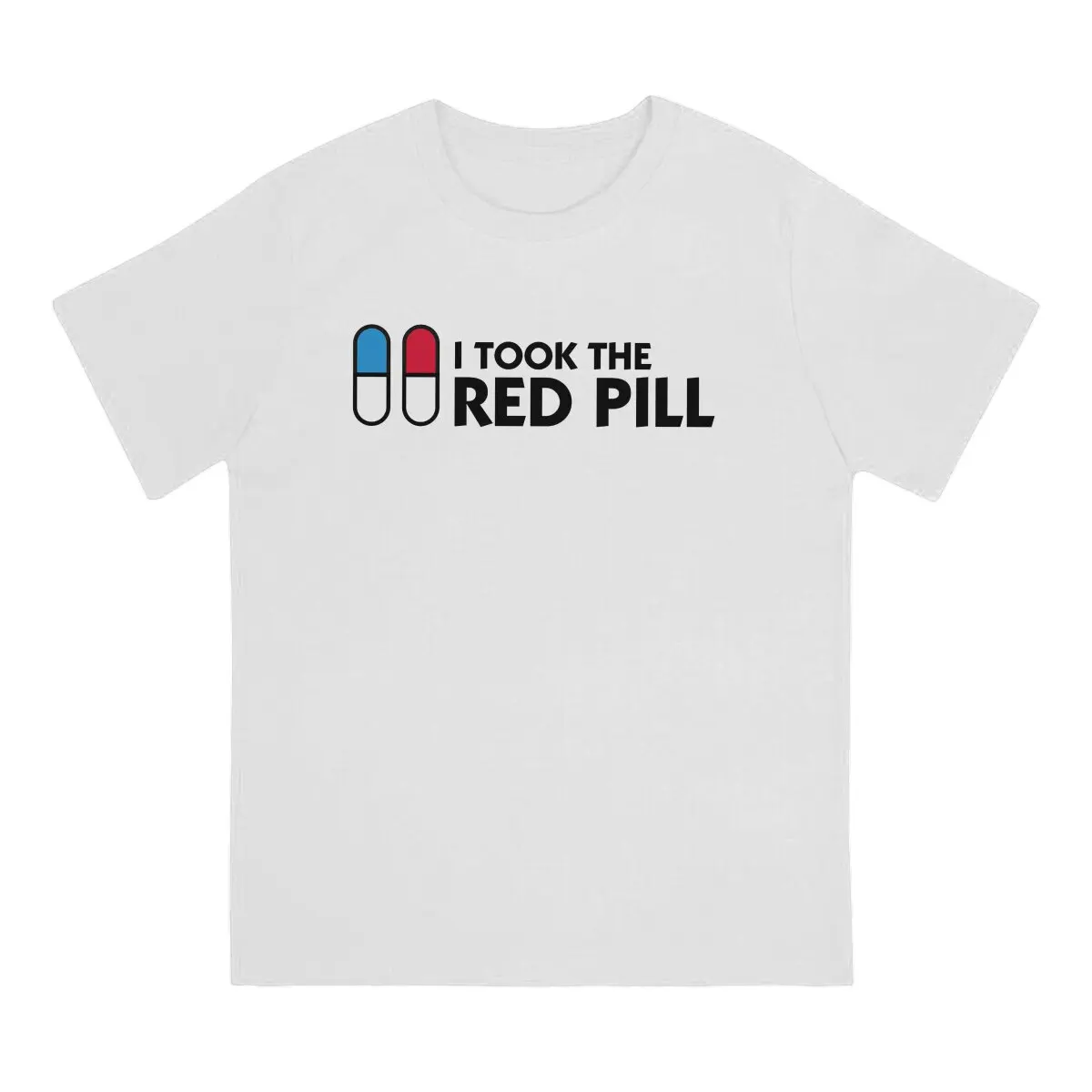 The Matrix Creative TShirt for Men I Took the Red Pill Round Neck Basic T Shirt Personalize Gift Clothes Streetwear