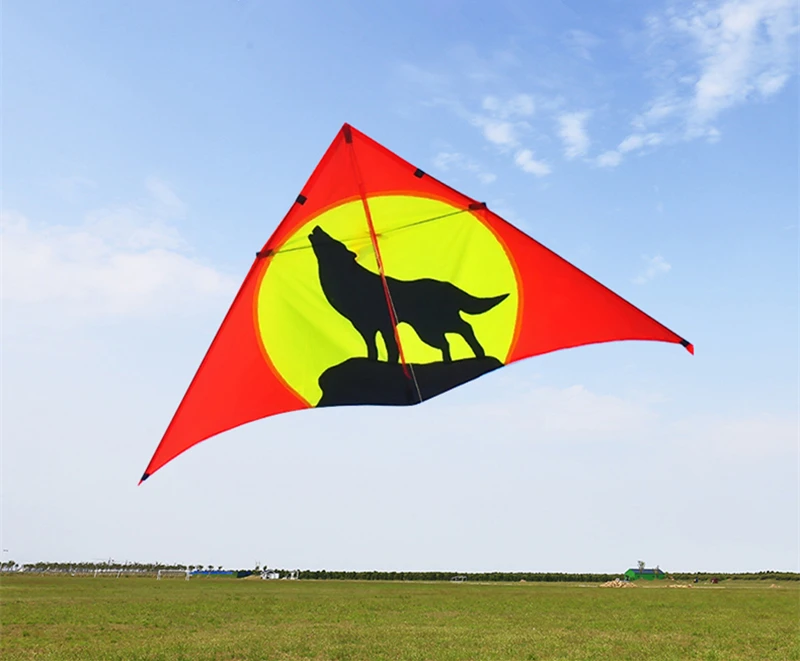 free shipping wolf kite toy large delta kite eagle flying string line outdoor fun go fly a kite for kids wheel dinosaur dragon