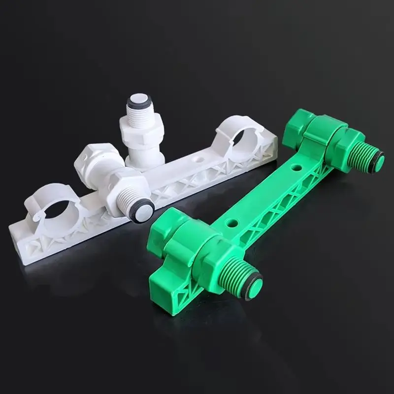 1-10pcs 1/2" PPR Faucet Holder Shower Male Thread Tap Fixed Double Mixed Valve Opening Locator Level Location Pressure Male Plug