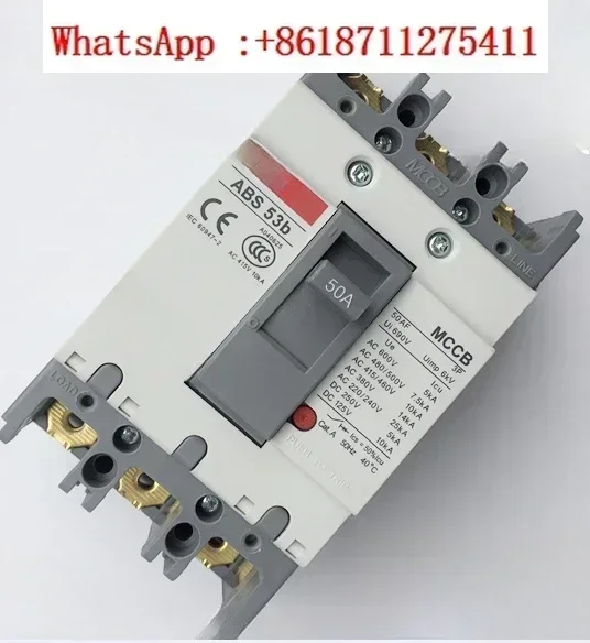 Molded case circuit breaker ABS63b 53b 3P 30A 40A 50A 60A air switch