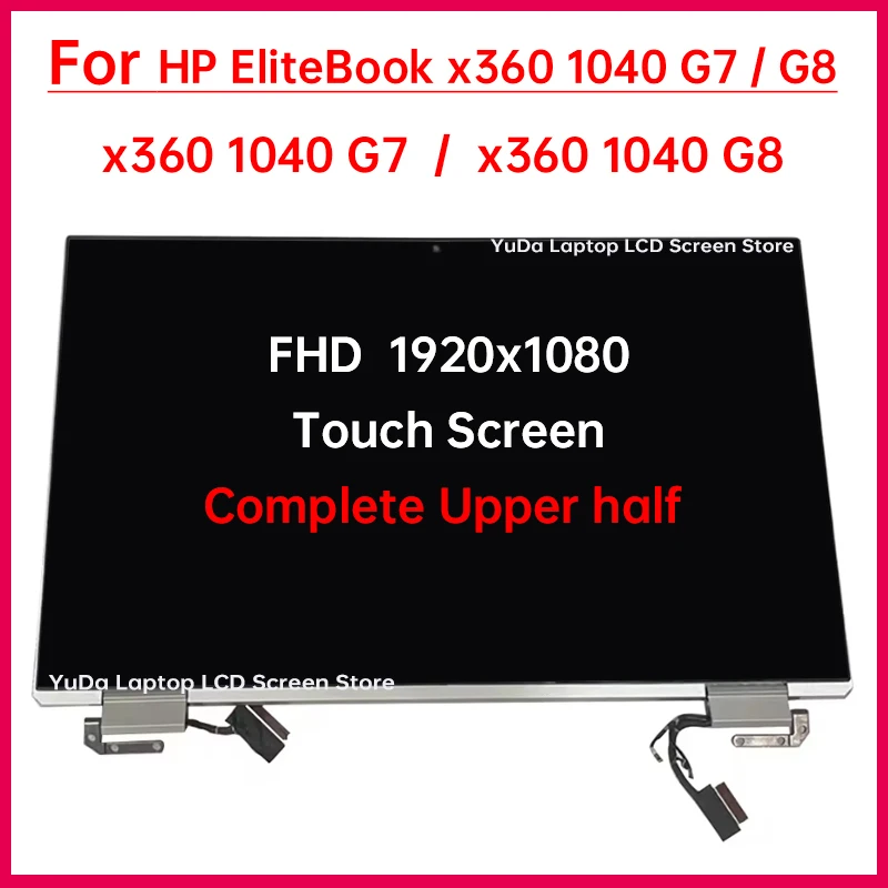 

14 Inch Laptop LCD Touch Screen For HP Elitebook x360 1040 G7 1040 G8 Display Complete assembly Replacement Upper half 1920x1080