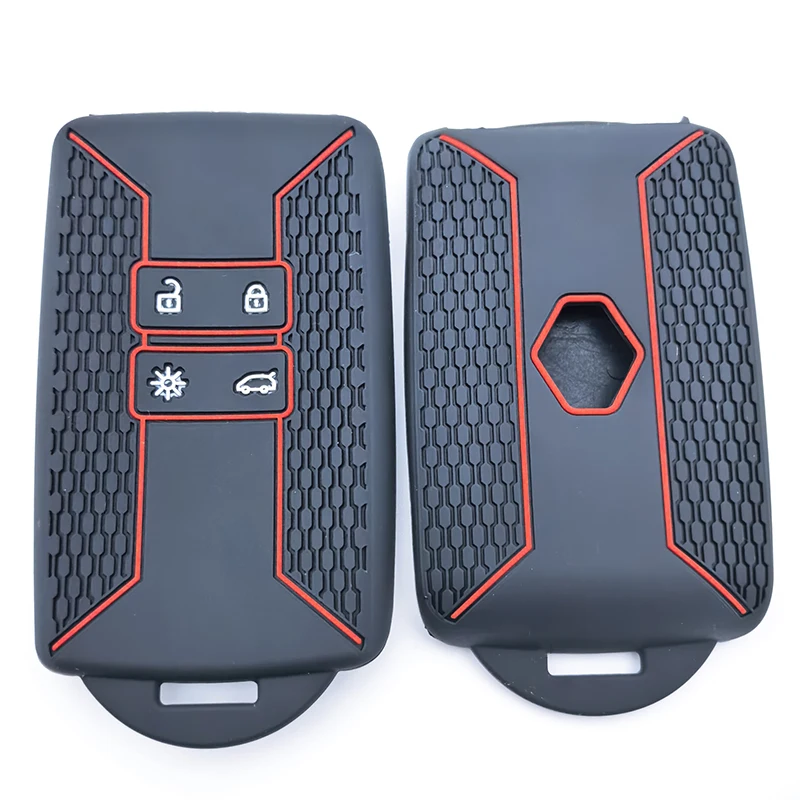 جديد سيليكون حافظة مفاتيح السيارة غطاء التحكم عن بعد فوب لرينو كابتور كوليوس كادجار أركانا ميجان داسيا داستر سانديرو ستيبواي