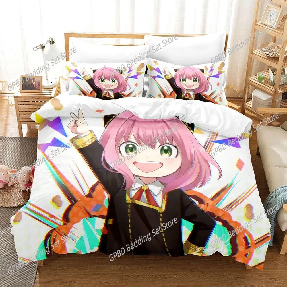 

New SPY×FAMILY 3D Duvet Cover Bedding Set Comforter Linen Pillowcases Home Decor Single Double Twin King Queen