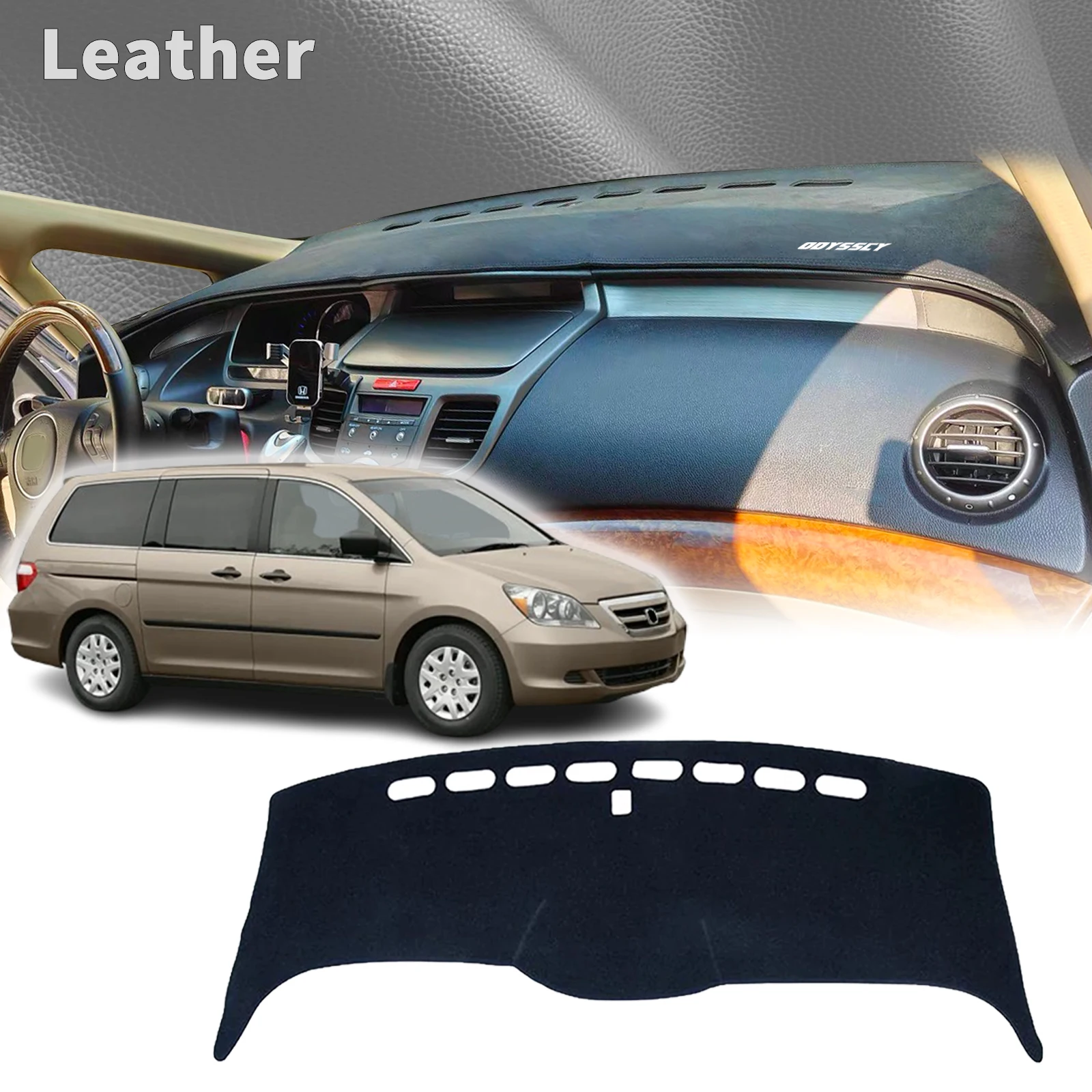 

fit for Honda Odyssey 2003 2004-2008 Rb1 LOGO Dashmat Dashboard Cover Pad DashMat Sunshade Car Accessories Protective Carpet