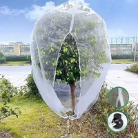 Extra-Thick PE Garden Netting, Drawstring & Zipper – Insect & Bird Protection for Fruits, Citrus, Flowers