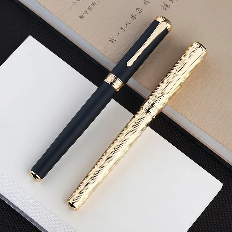 new-penbbs-499-fountain-pen-all-copper-sandblast-coating-fine-05mm-ink-pen-for-writing-bussiness-gift-school-stationery-supplie