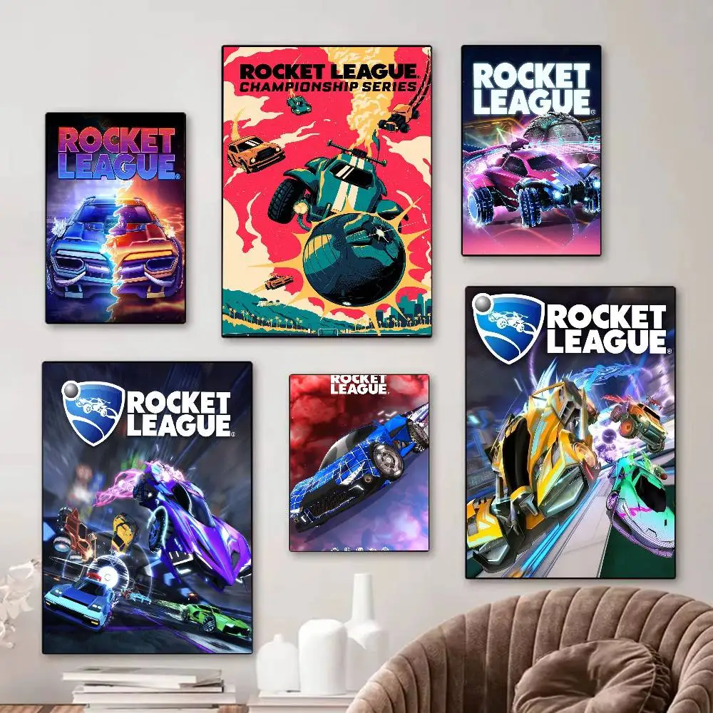 Game R-Rocket L-League Anime DIY Sticky Poster Vintage Room 