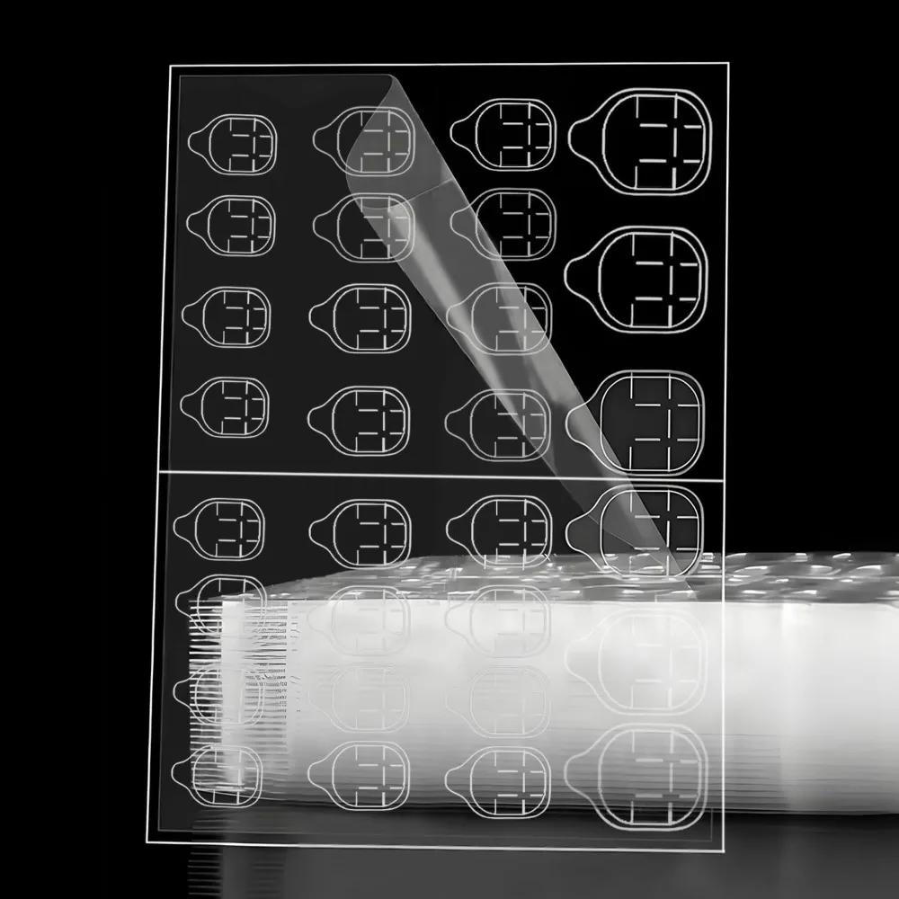 

Clear Nail Stickers for Press Ons 300 Pcs 10 Sheets Waterproof Double Sided Jelly Adhesive Tabs Long Lasting Fake Nails 15 Sizes Nail Glue Tabs