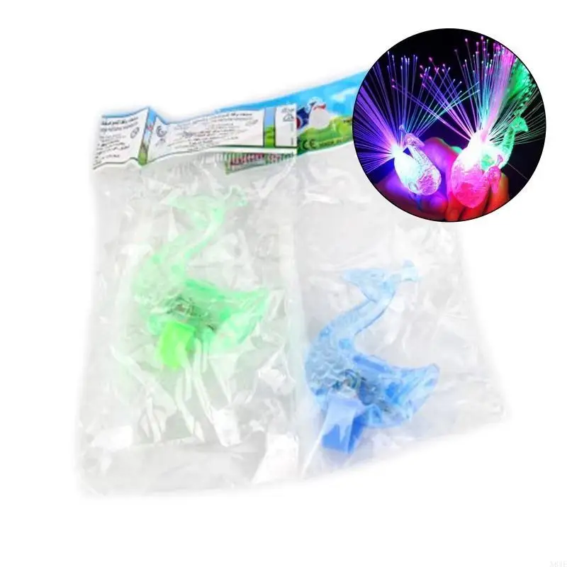 N84E 5in Light Up Ring Toy Finger Toy for Children Holiday Festival Supply